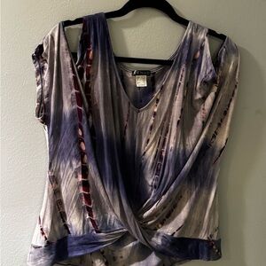 Venus Women's Purple and Gray Top XL